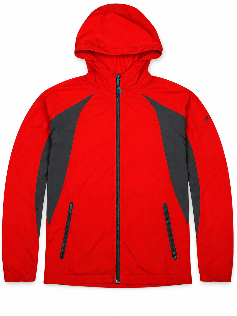 Columbia Kids' Orange and Gray Hooded Jacket Size 10/12